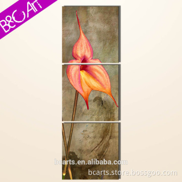 Good design wall decor realist floral oil panting single flower canvas picture
